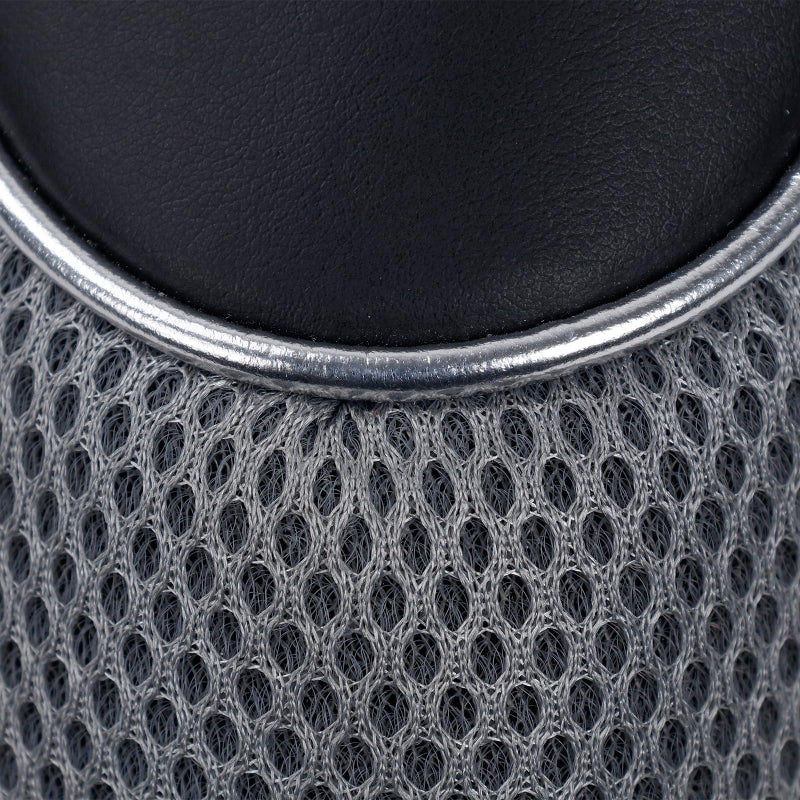 Andux Golf Club Driver Wood Head Covers with Hook & Loop Set of 3 Black/Grey - Image 3